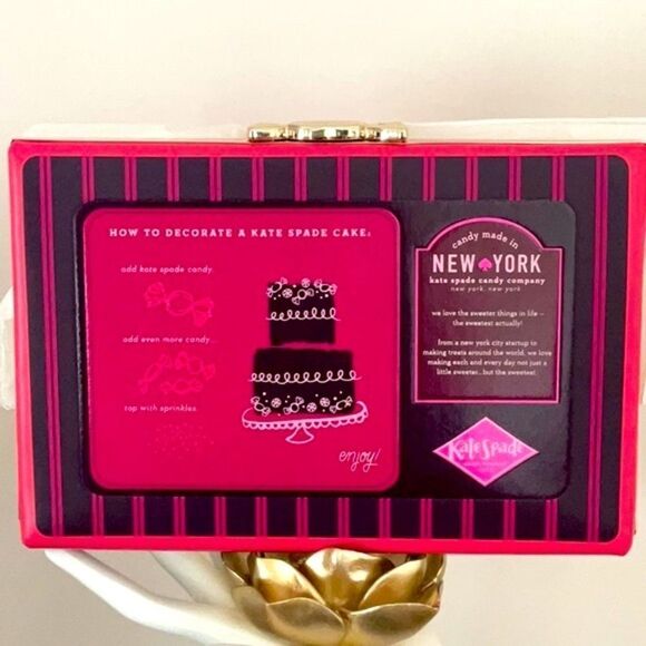 KATE SPADE NWT CANDY SHOP CANDY WRAPPER CLUTCH BAG PURSE LEATHER - Picture 8 of 13